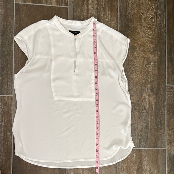J. Crew Ivory White Blouse with Cap Sleeves - Picture 11 of 11